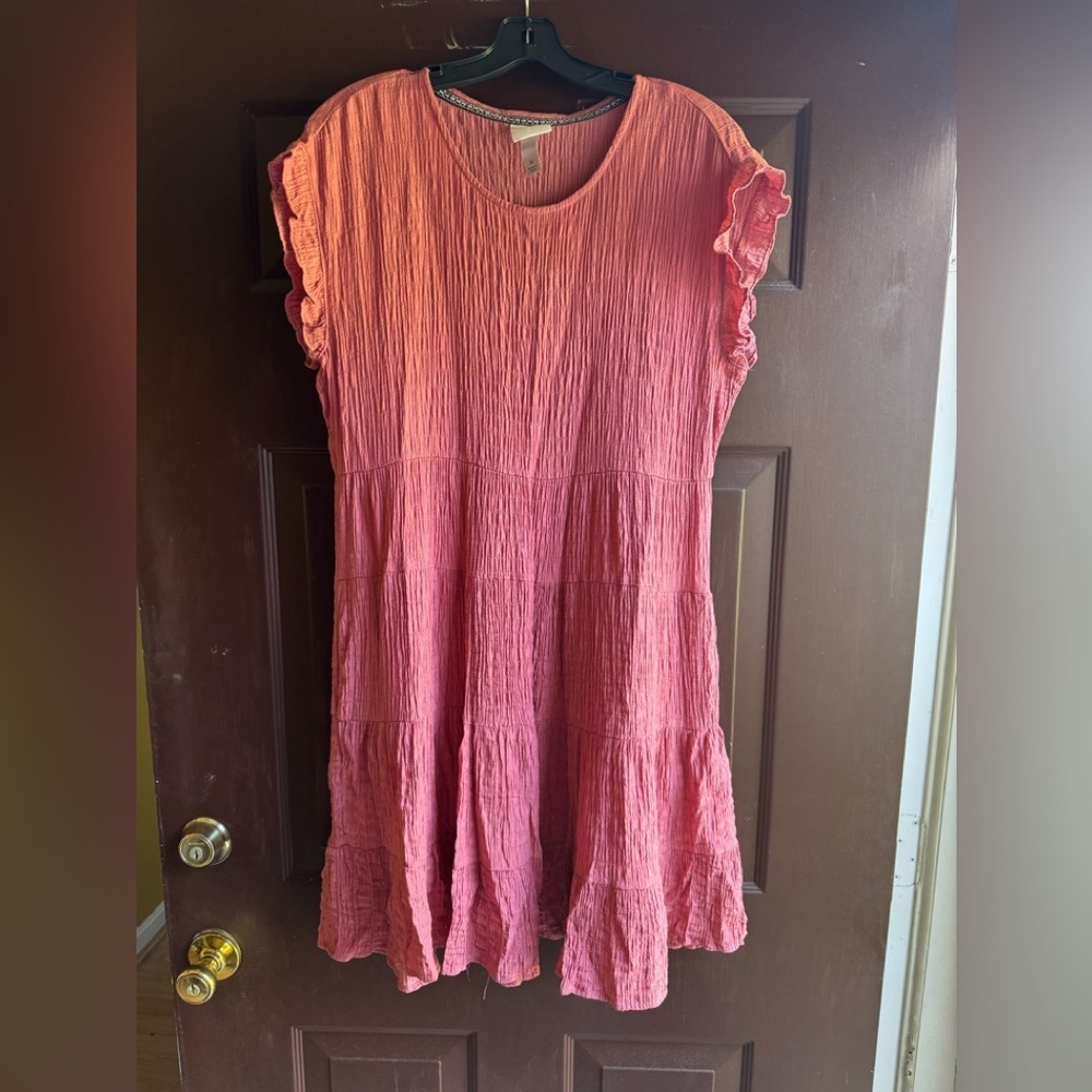 Knox Rose Coral Color Mini Dress Size Medium